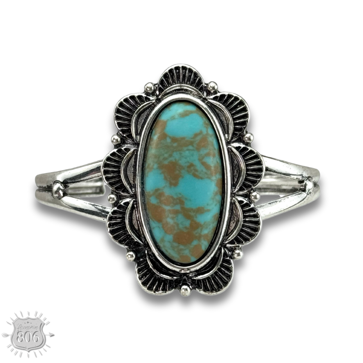 Western style oval stone bracelet