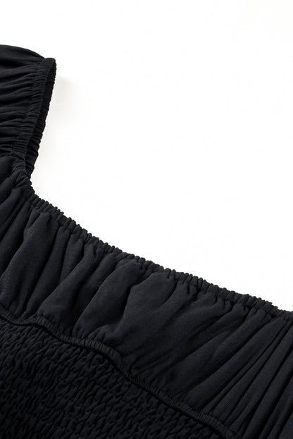 Tatum Drawstring Ruffle Mini Dress