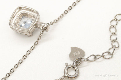 Designer Ryze Cubic Zirconia Sterling Silver Necklace
