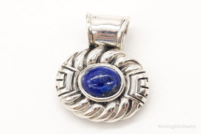 Designer CNA Blue Lapis Lazuli Sterling Silver Pendant