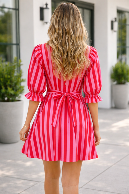 Rosemary Sleeve Loose Mini Dress