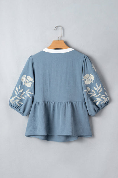 Piper Puff Sleeve Babydoll Blouse