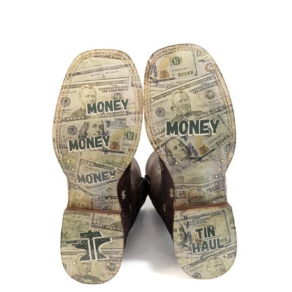 Tin Haul Banking Bucks - Men's Leather Cowboy Boot