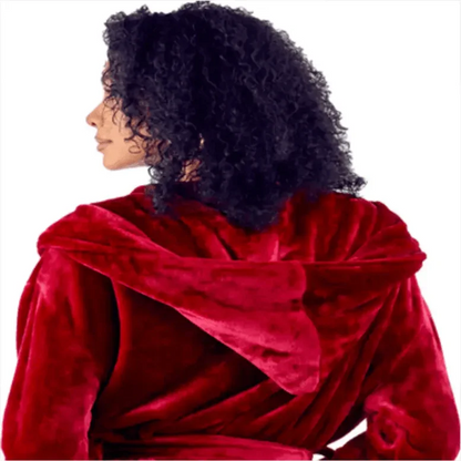 Women’s Plush Hooded Robe - Spa-Worthy Comfort at Home