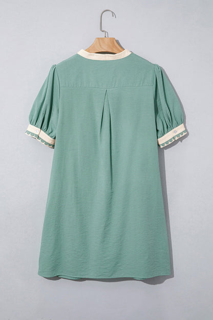 Leyla Puff Sleeve Mini Dress