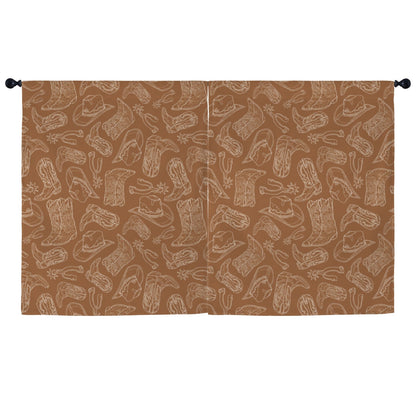 Western Print Curtains (52" x 63" ) Made in America