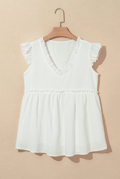 Magdalene Flutter Flowy Top