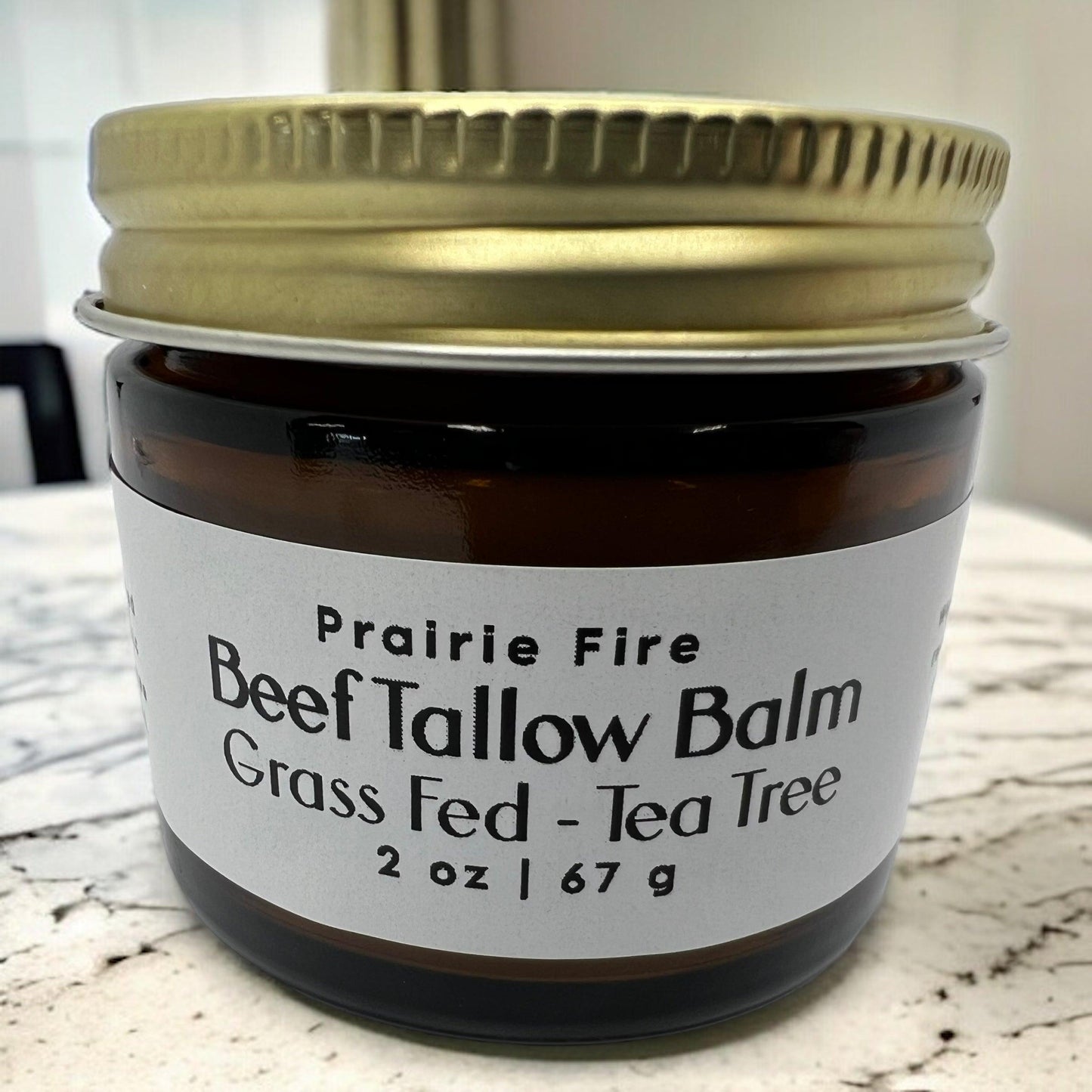 Grass Fed Beef Tallow Balm - 2 oz - Grown and Made in USA - Organic Grass Fed and Finished Tallow - Moisturizing Skin Care
