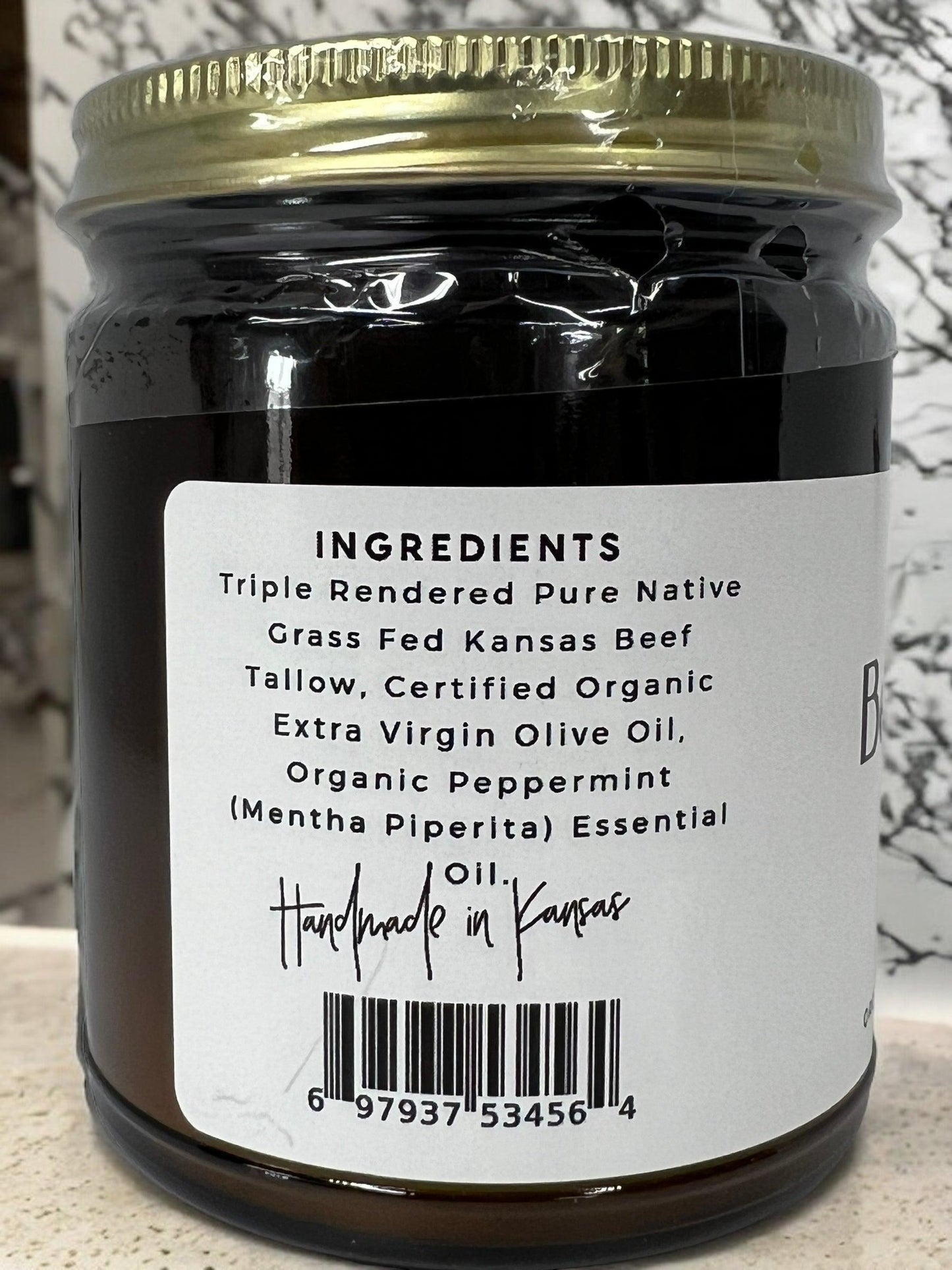 Grass Fed Beef Tallow Balm - 2 oz - Grown and Made in USA - Organic Grass Fed and Finished Tallow - Moisturizing Skin Care