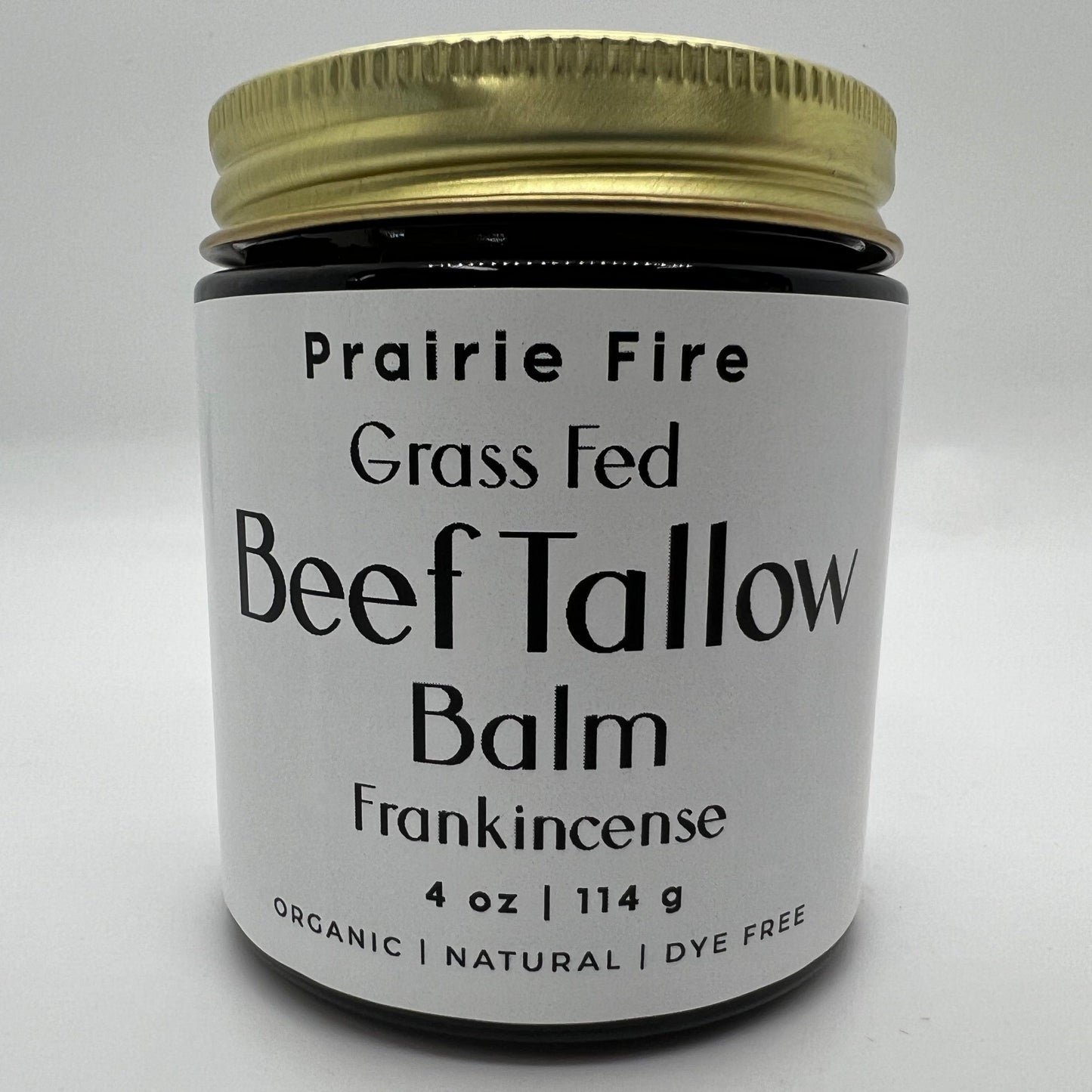 Grass Fed Beef Tallow Balm - 4 oz - Made in USA - Organic Grass Fed and Finished Tallow - Moisturizing Skin Care