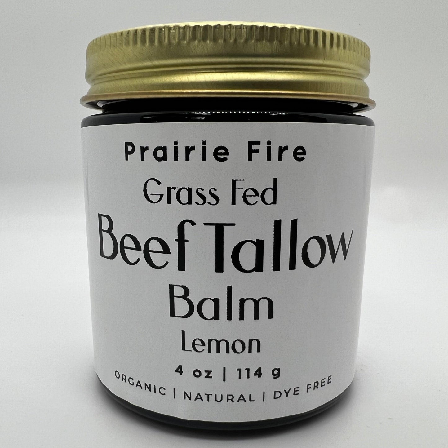 Grass Fed Beef Tallow Balm - 4 oz - Made in USA - Organic Grass Fed and Finished Tallow - Moisturizing Skin Care
