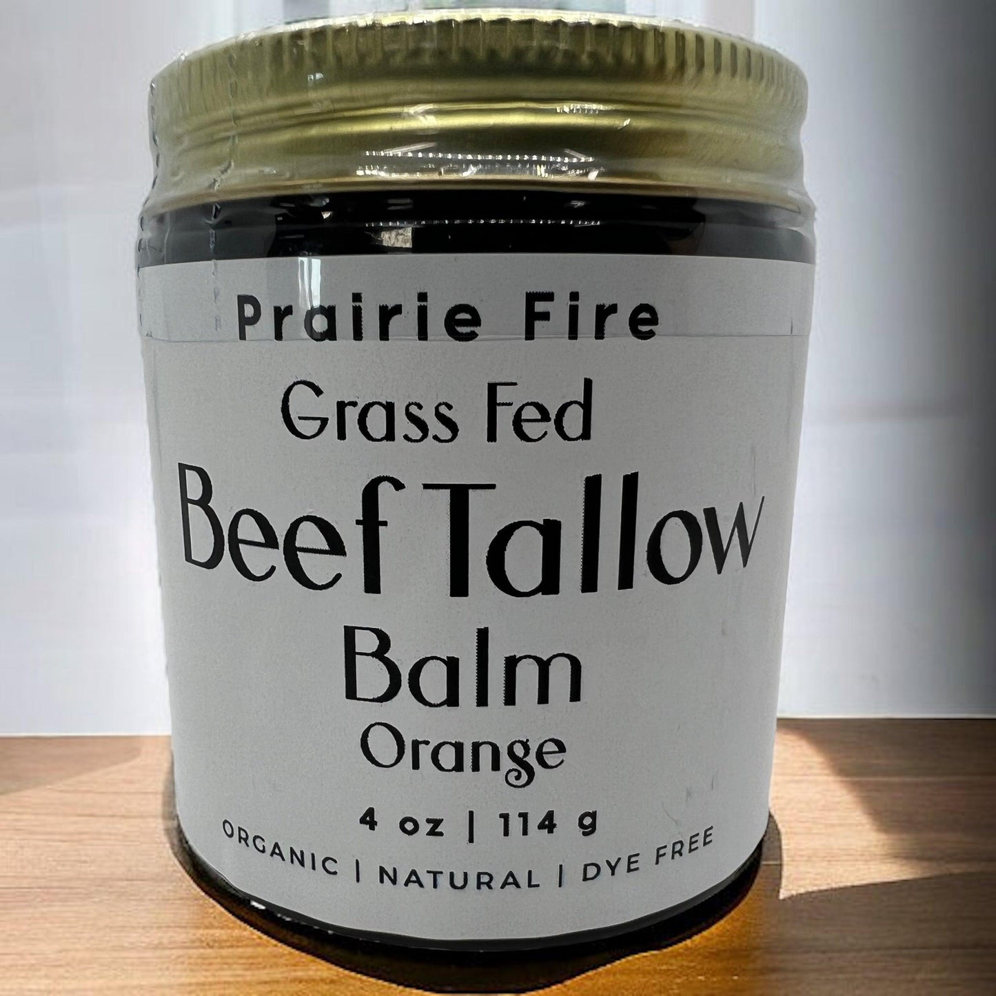 Grass Fed Beef Tallow Balm - 4 oz - Made in USA - Organic Grass Fed and Finished Tallow - Moisturizing Skin Care