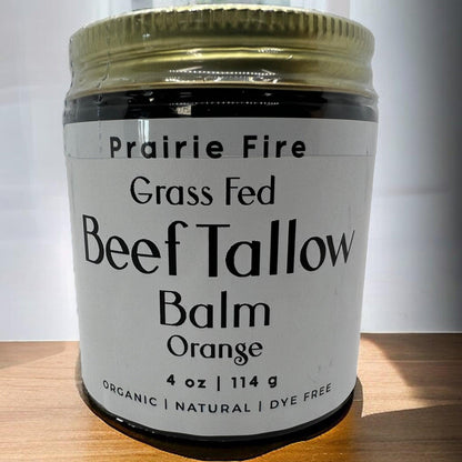 Grass Fed Beef Tallow Balm - 4 oz - Made in USA - Organic Grass Fed and Finished Tallow - Moisturizing Skin Care