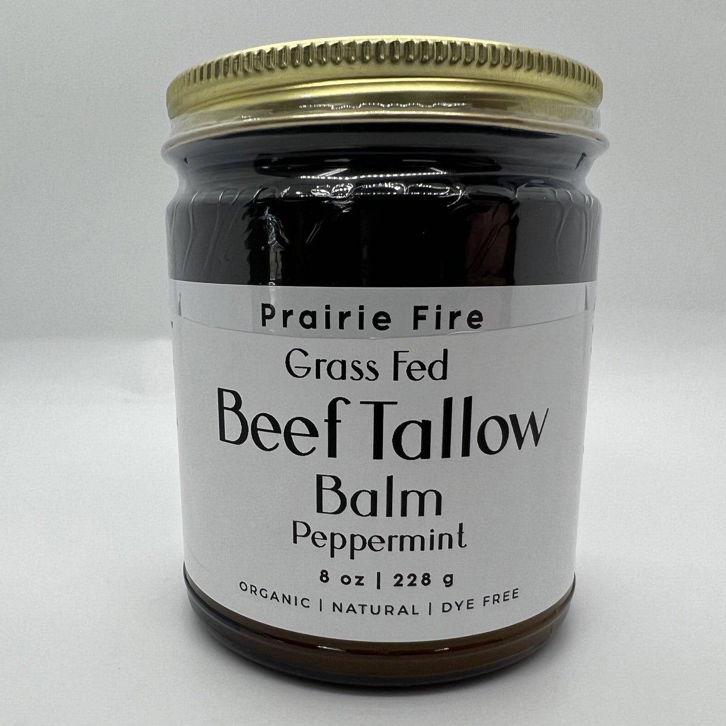 Grass Fed Beef Tallow Balm - 8 oz - Made in USA - Organic Grass Fed and Finished - Moisturizing Skin Care