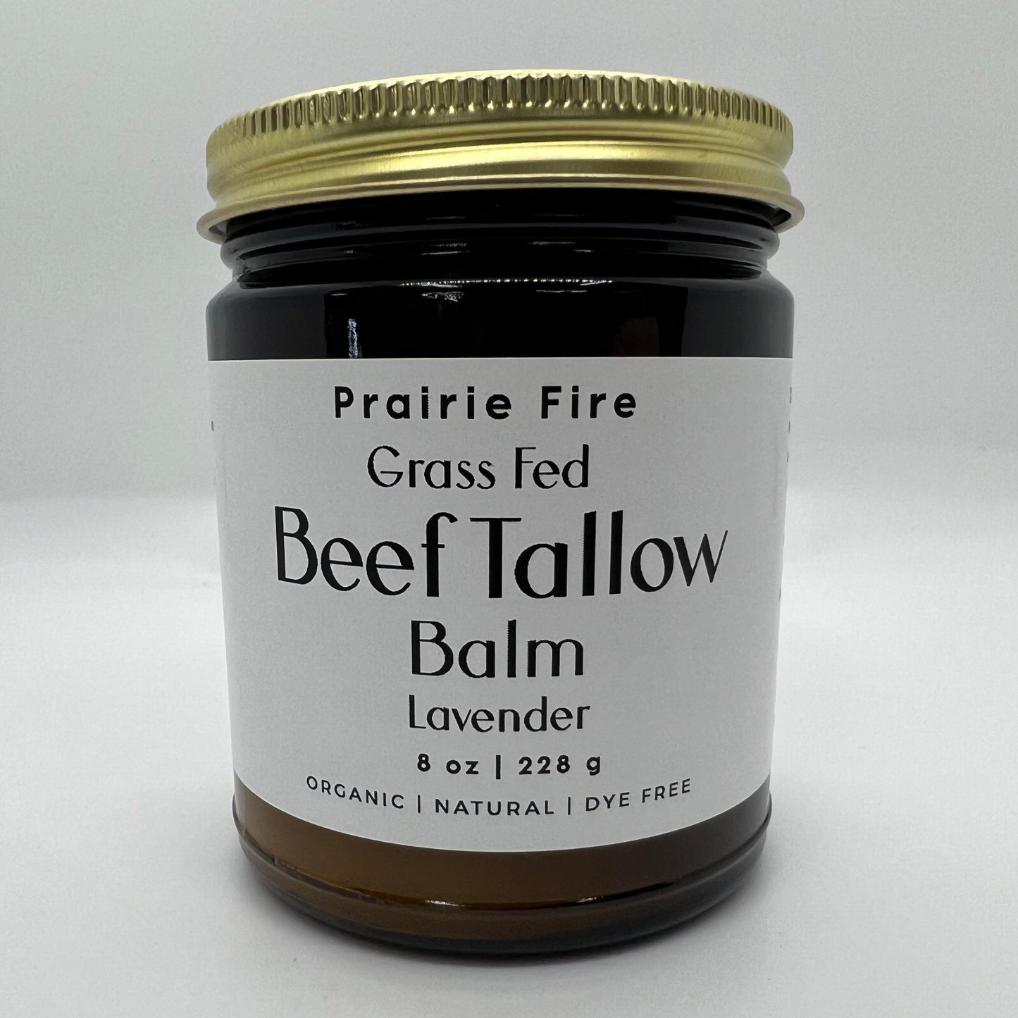 Grass Fed Beef Tallow Balm - 8 oz - Made in USA - Organic Grass Fed and Finished - Moisturizing Skin Care