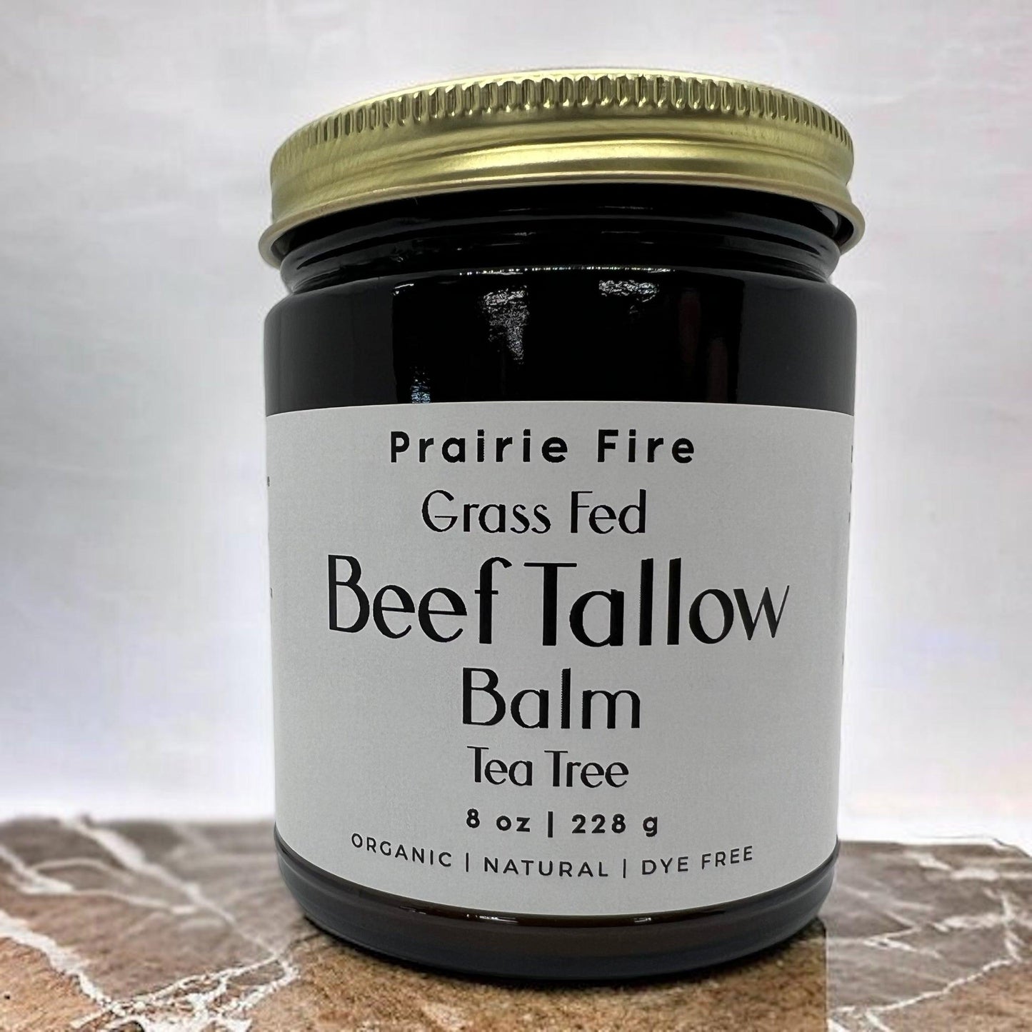 Grass Fed Beef Tallow Balm - 8 oz - Made in USA - Organic Grass Fed and Finished - Moisturizing Skin Care