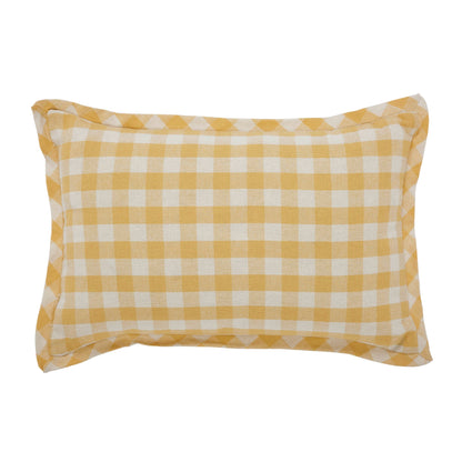 VHC Patchwork Bee Lumbar Pillow 9.5" x 14" | Farmhouse Cottage Accent Pillow