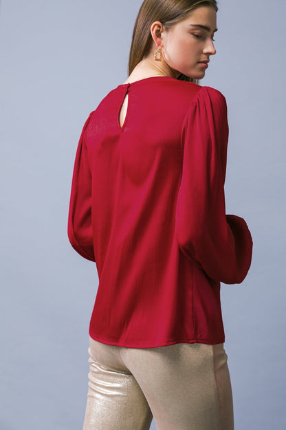 GARDEN SENSATION SATIN TOP