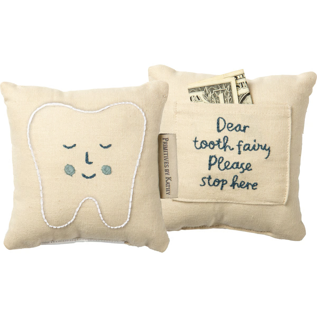 Tooth Monster Pocket Pillow by Primitives by Kathy