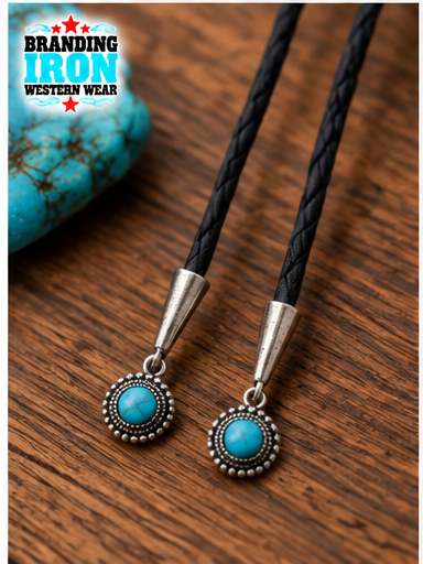 Turquoise Cross Bolo Tie | Western Jewelry