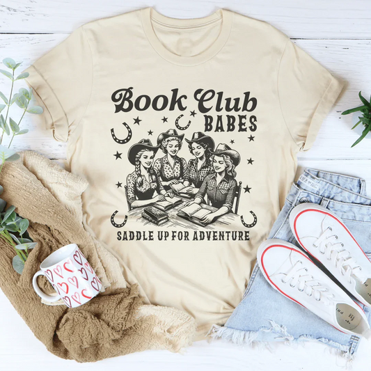 Book Club Babes Saddle Up For Adventure Tee