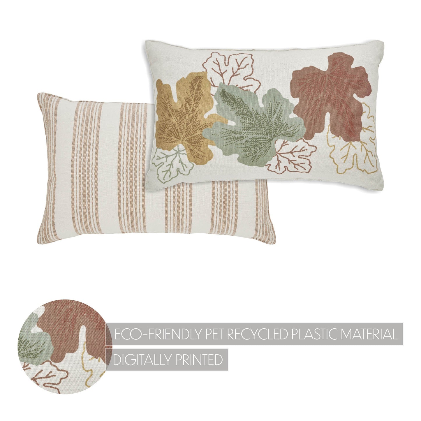 Bountiful Leaves Autumn Throw Pillow – Cozy Fall Accent Cushion