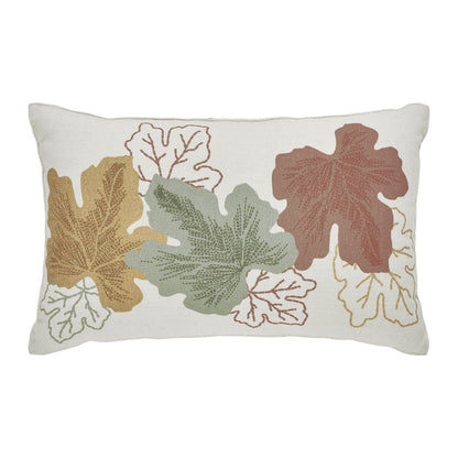 Bountiful Leaves Autumn Throw Pillow – Cozy Fall Accent Cushion