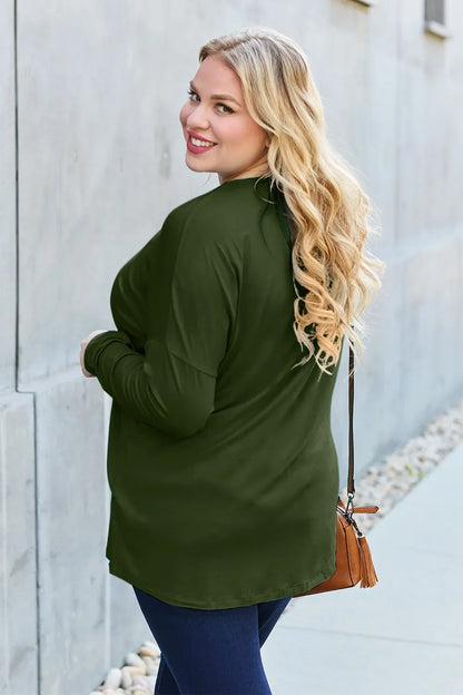 Basic Bae Full Size Relaxed Long Sleeve Tee