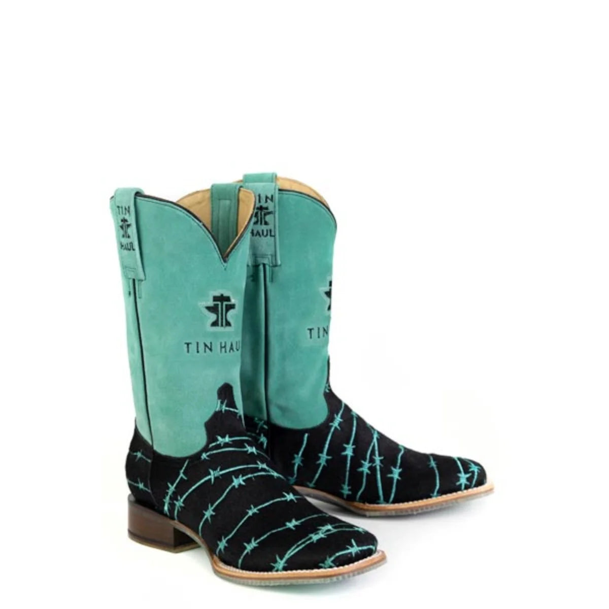 Tin Haul Barbwire Belle - Women's Leather Cowgirl Boot