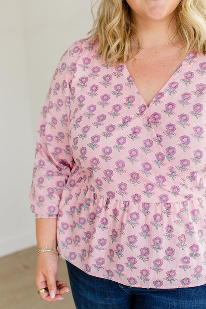 The Frances Top in Blush Haze - Final Sale