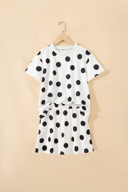 Aurelia Dot Short Sleeve Top Set