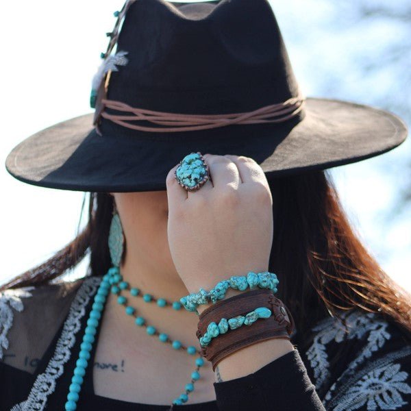 Chunky Turquoise Bracelet