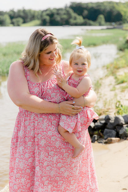 The Kiley Tank Dress in Watermelon Sorbet - Final Sale