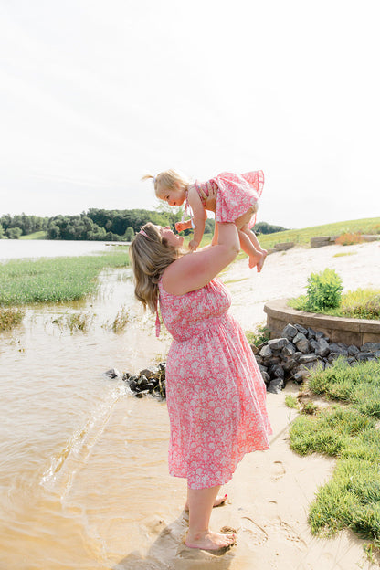 The Kiley Tank Dress in Watermelon Sorbet - Final Sale