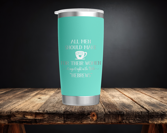 Hebrew Coffee 20oz Tumbler