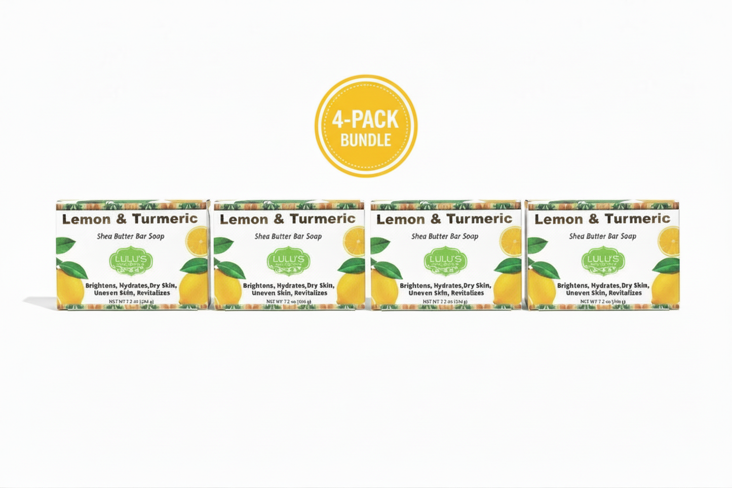 Lemon Turmeric Shea Butter Bar Soap – Brightening for Dark Spots & Uneven Tone