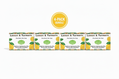 Lemon Turmeric Shea Butter Bar Soap – Brightening for Dark Spots & Uneven Tone
