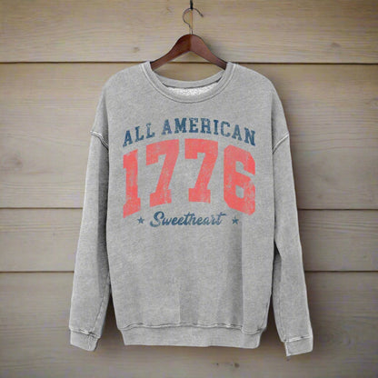 All-American Sweetheart 1776 Vintage Crewneck