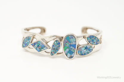 Designer Whitney Kelly WK Blue Fire Opal Sterling Silver Bracelet