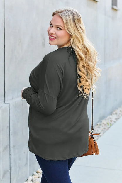 Basic Bae Full Size Relaxed Long Sleeve Tee