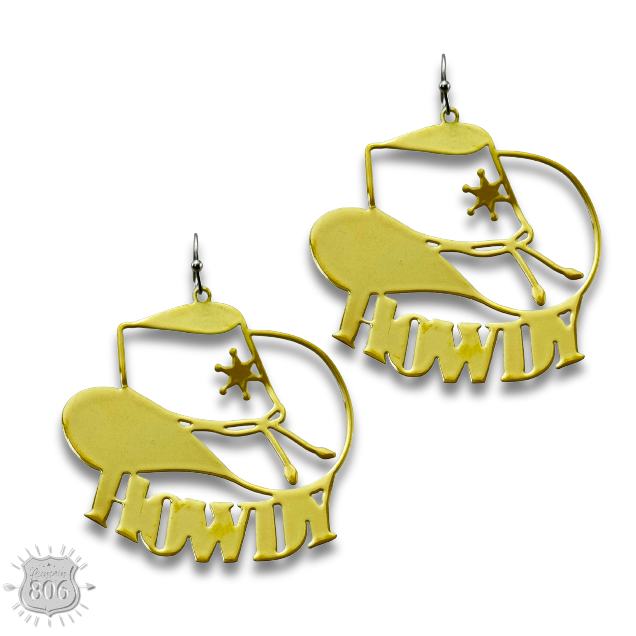 Howdy cowboy hat earring - LC