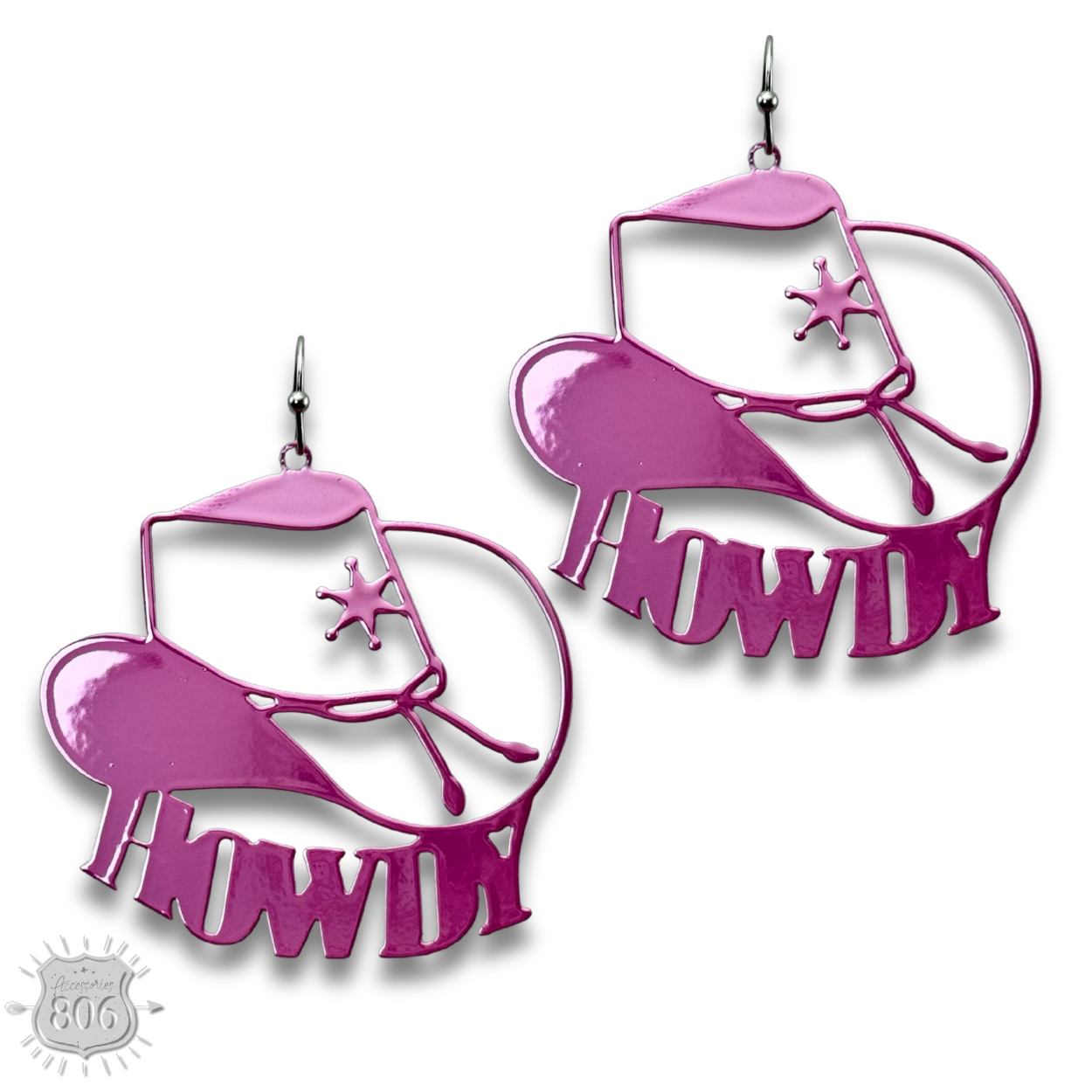 Howdy cowboy hat earring - LC