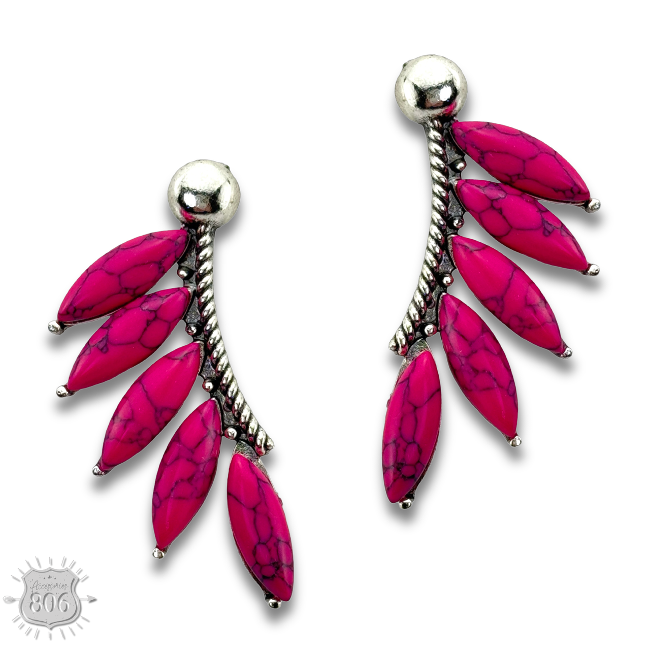 Marquise stone post earring - LC