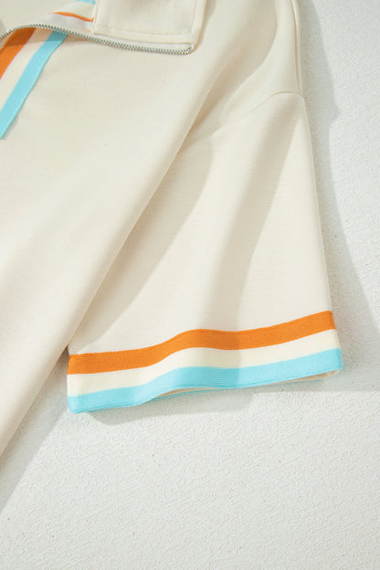 Ocean Half Zip Polo Tee Set