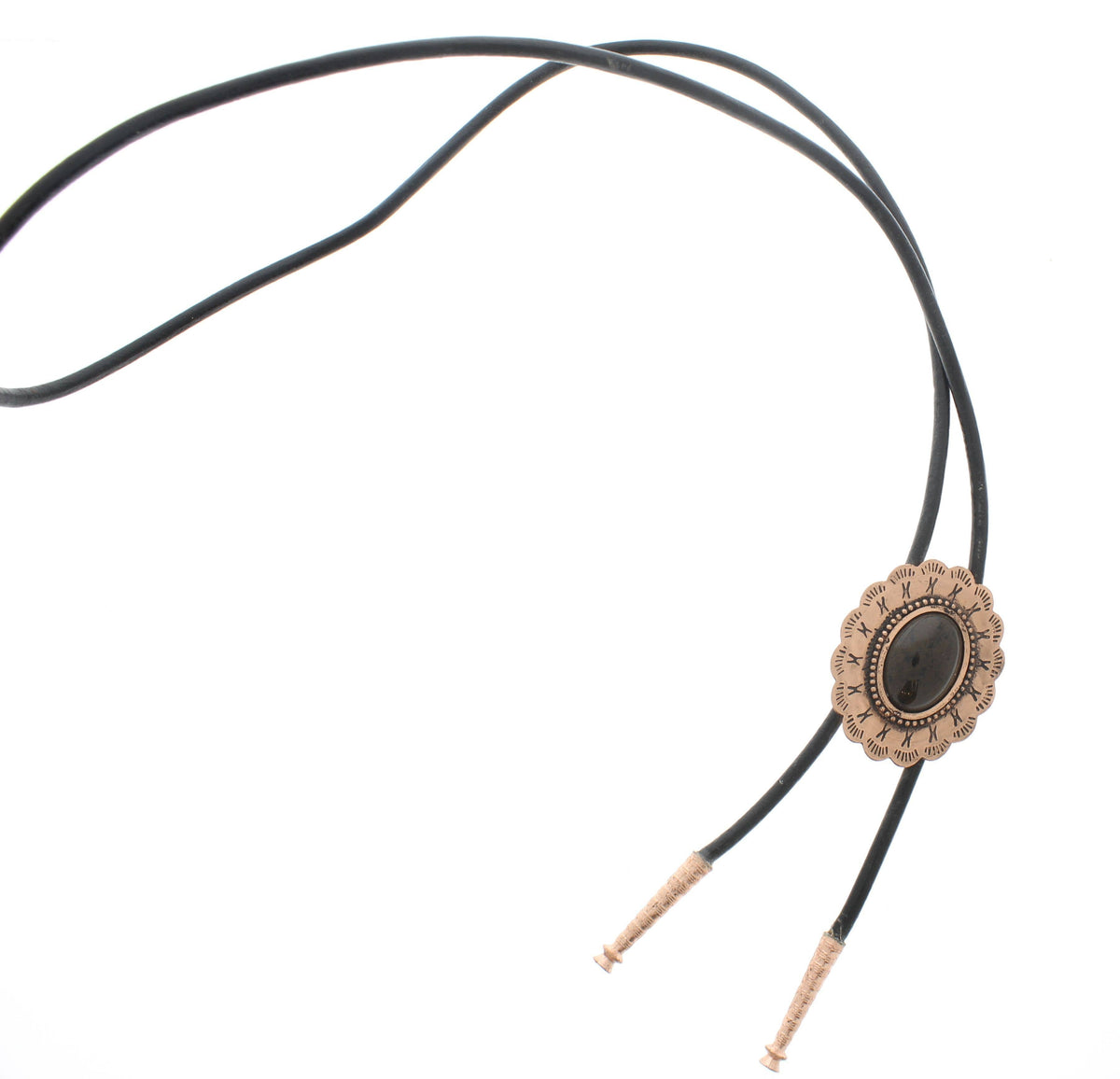 Southwestern Copper Concho Bolo Tie