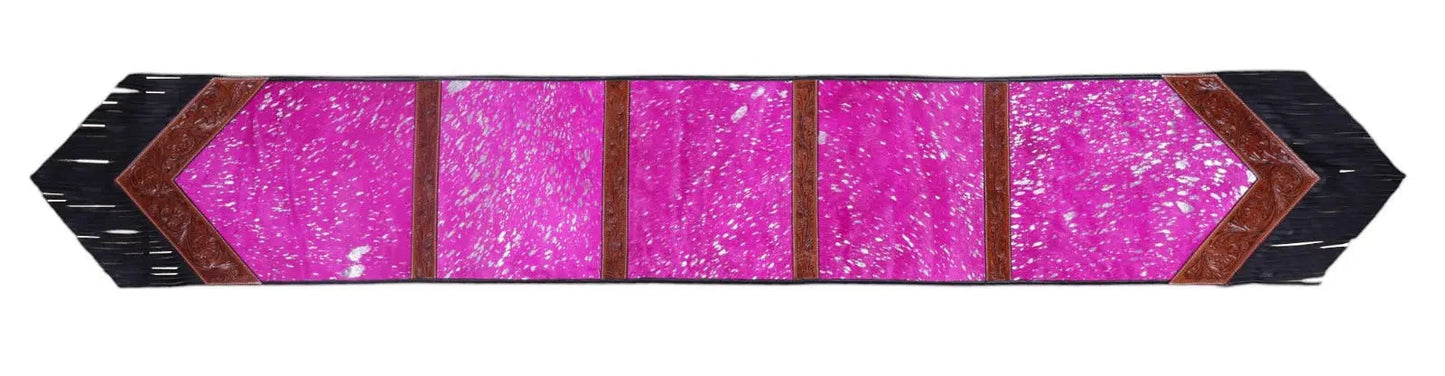 Neon Rodeo Silver-Splash Table Runner