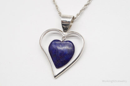 VTG Southwestern Desert Rose Trading Lapis Lazuli Sterling Silver Necklace