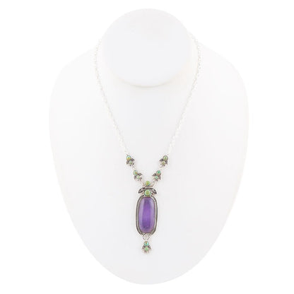 Emile Purple Quartz Sterling Silver Pendant Necklace