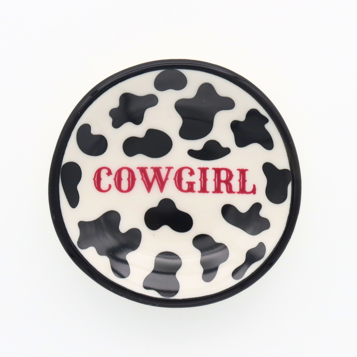Cowprint Cowgirl Ring Dish
