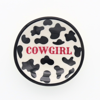 Cowprint Cowgirl Ring Dish